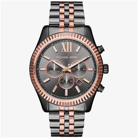 michael kors 2 tone|Michael Kors lexington chronograph watch.